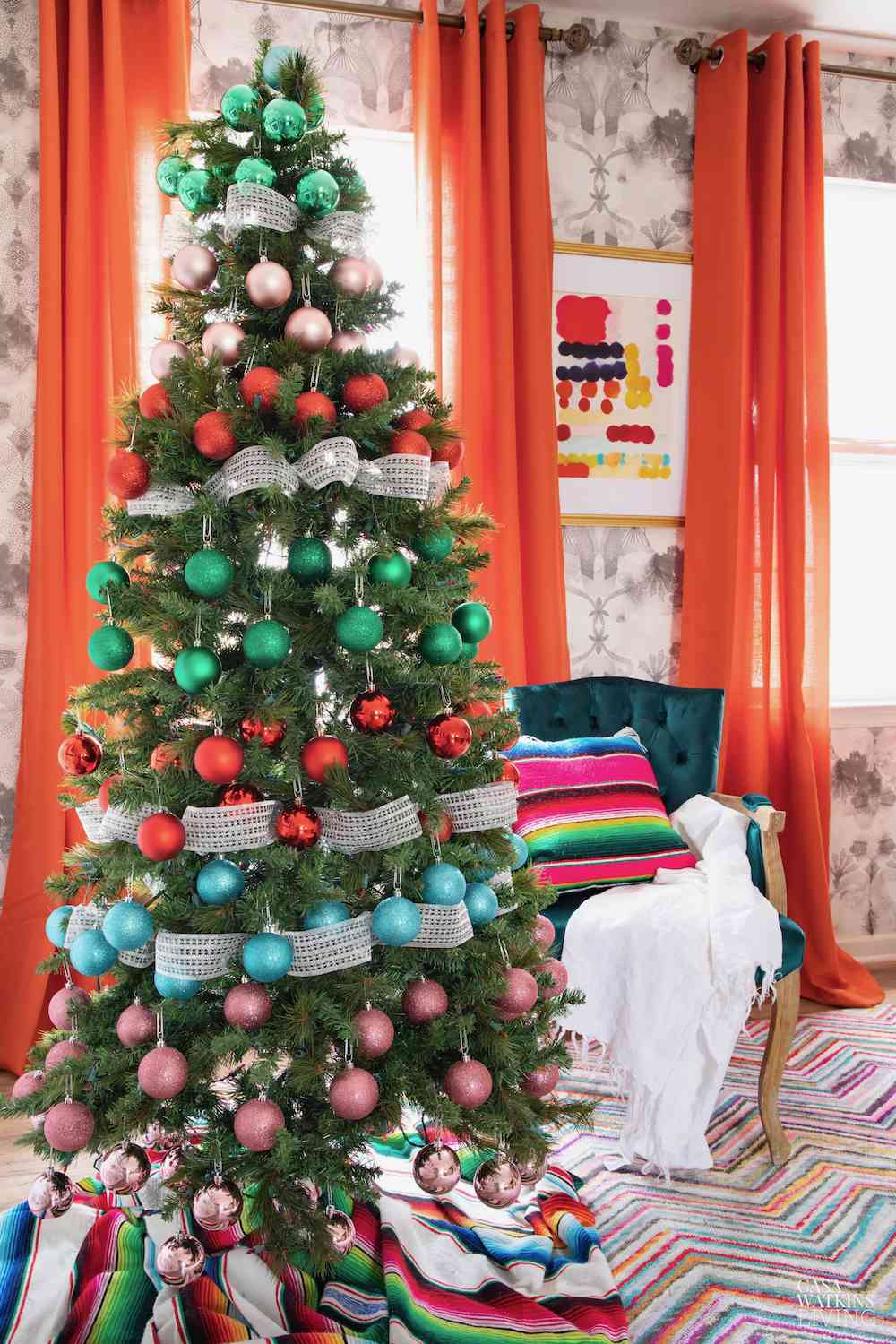christmas tree ribbon design ideas
