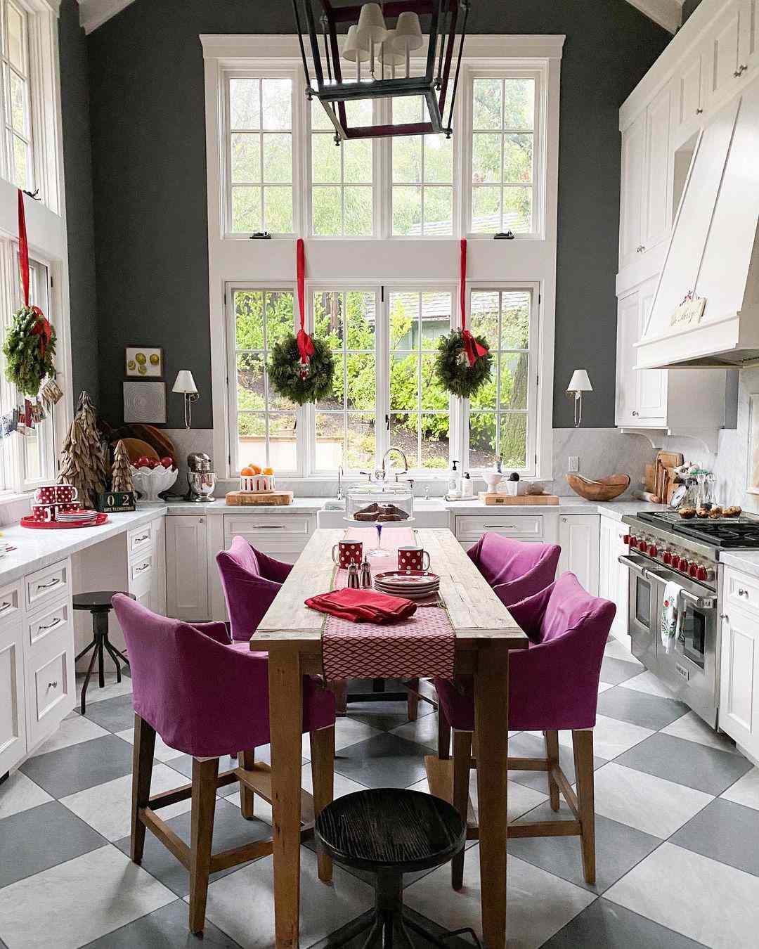 Christmas Jewel Tone Kitchen
