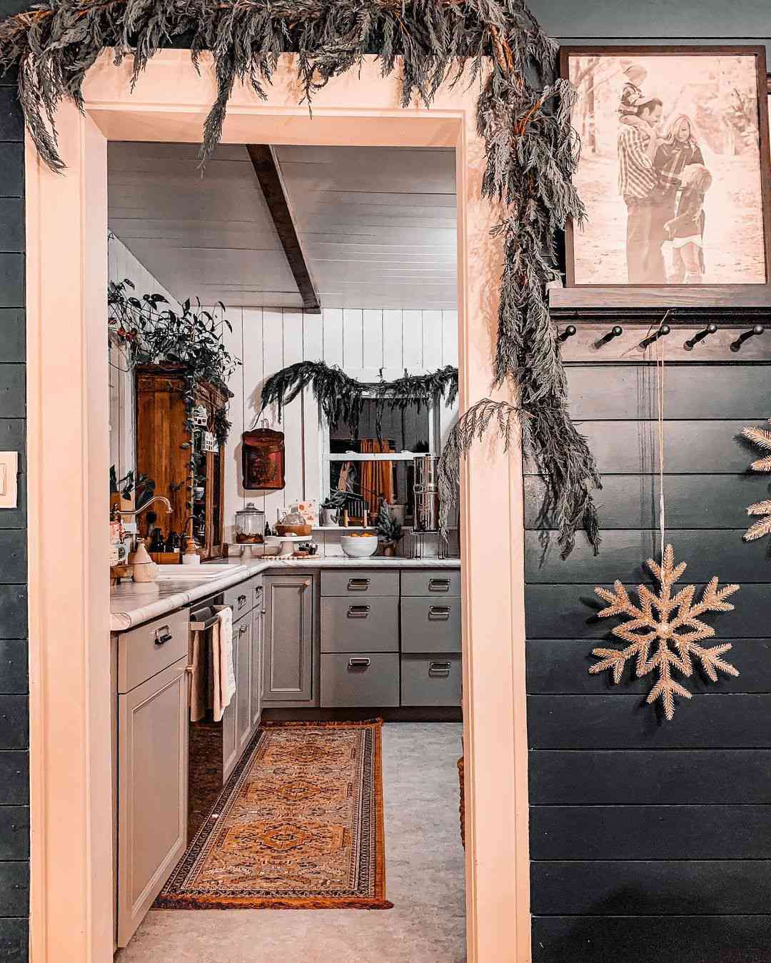 Cabin Christmas Kitchen