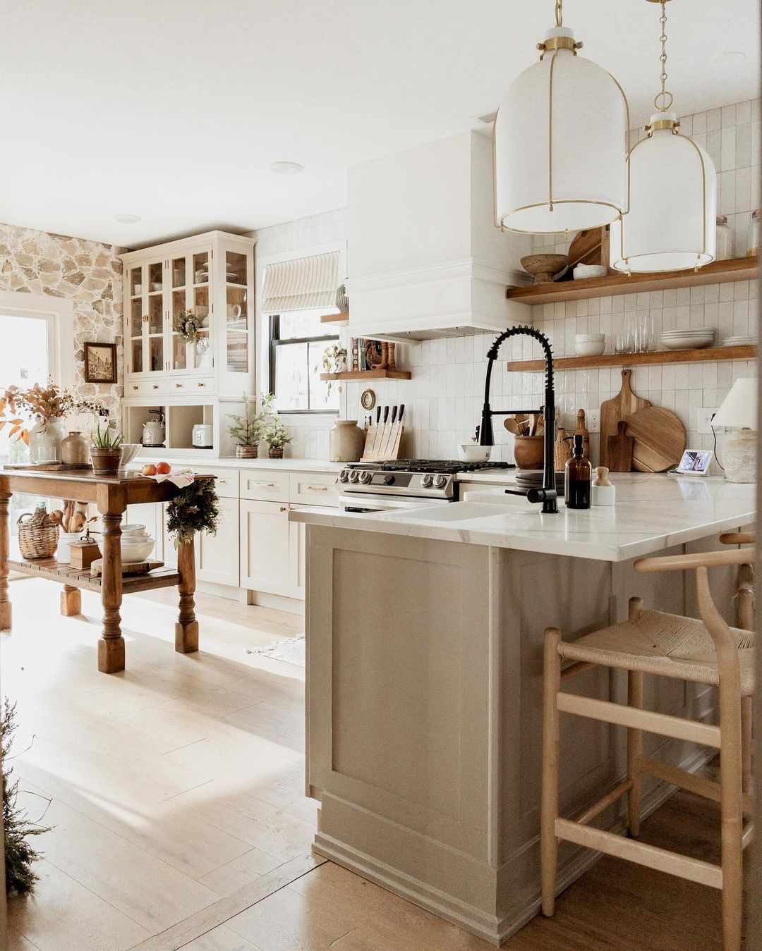 Christmas White Kitchen