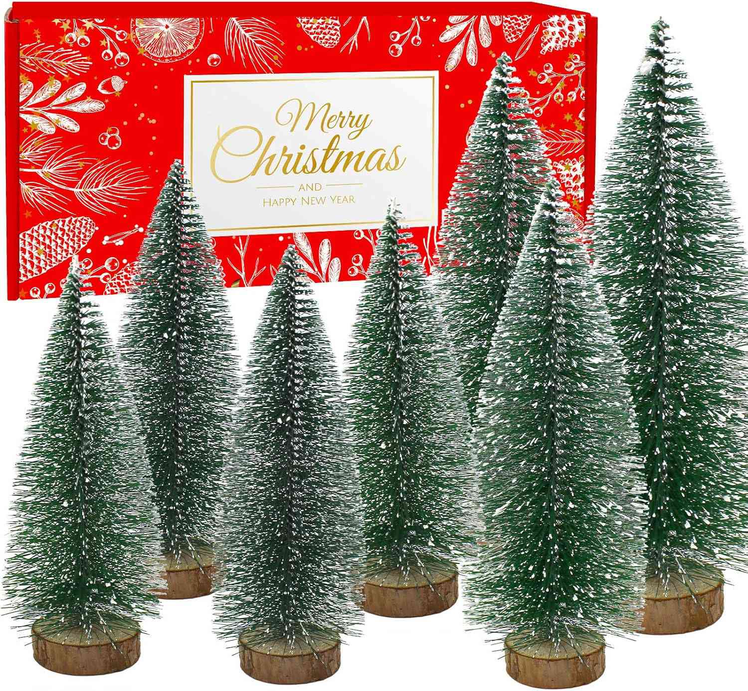 14 Amazon Holiday Decor findet Minimalisten, die immer kaufen werden, alle unter 65 US -Dollar 4 Flaschenbürsten Weihnachtsbäume