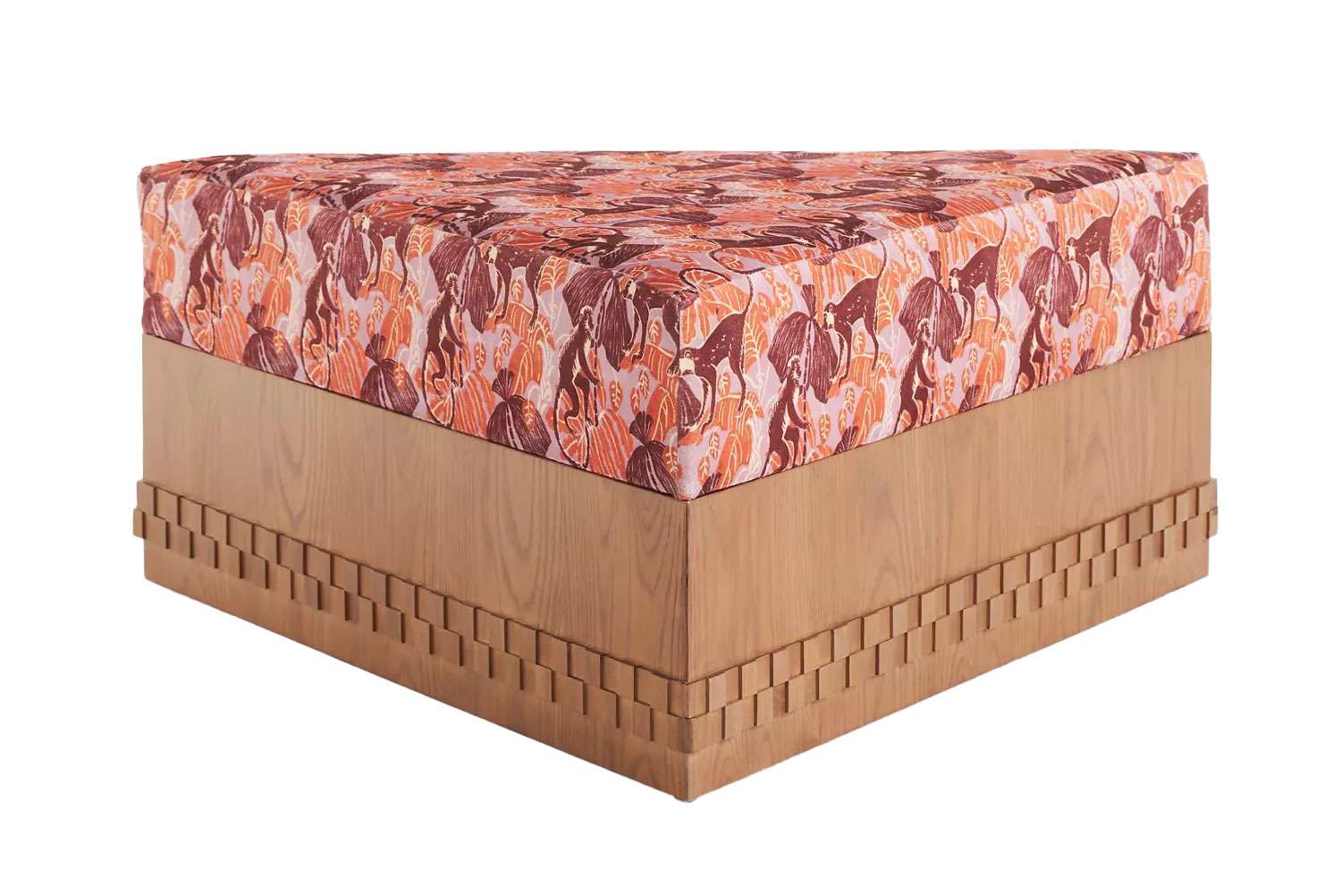 Lala Reimagined Velvet Ottoman