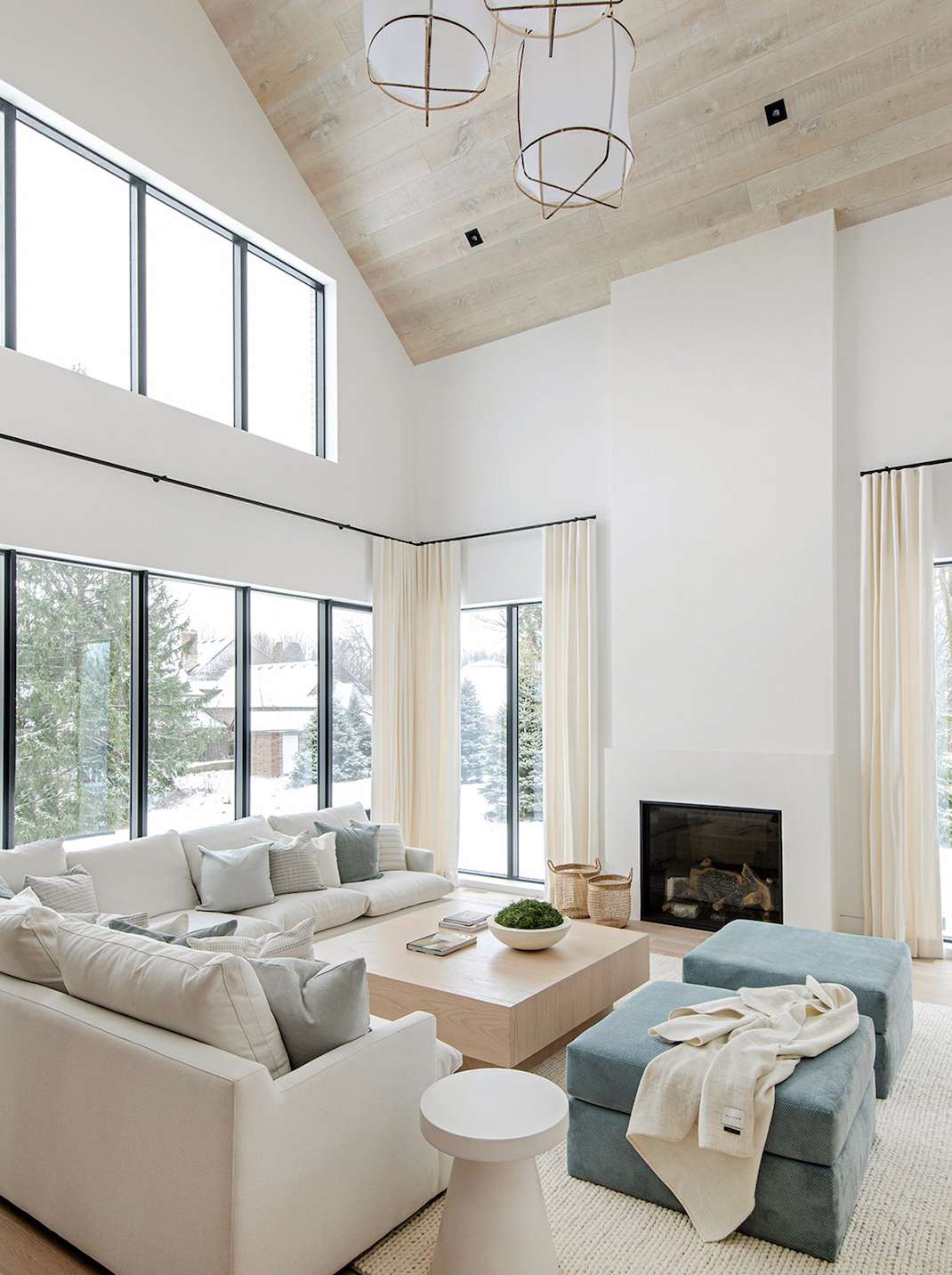 coastal living room mountain home
