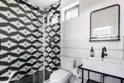 1753868181 29 Black Bathrooms for an Ultra Chic Oasis