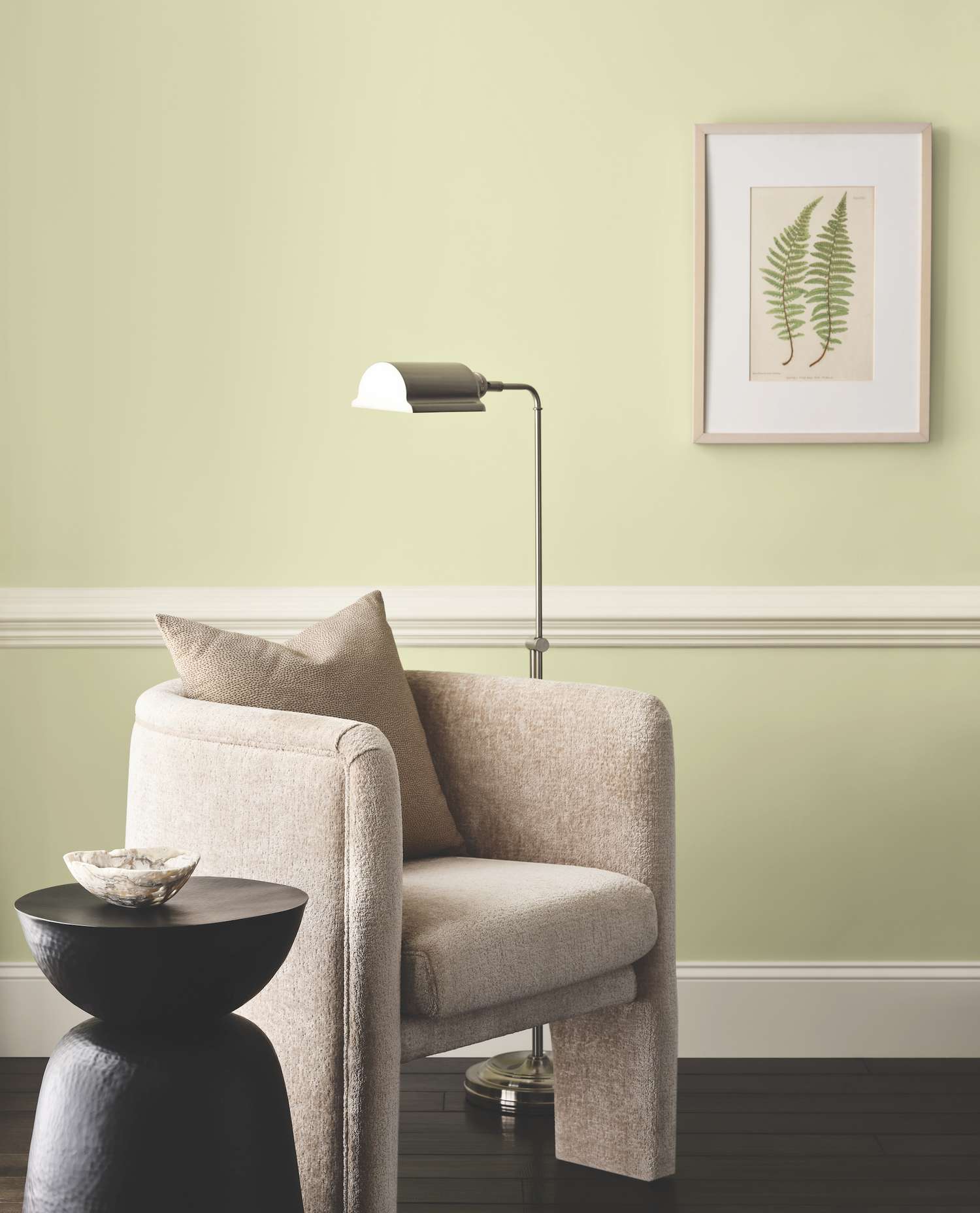 Wand bemalte Sherwin Williams Celery SW6421