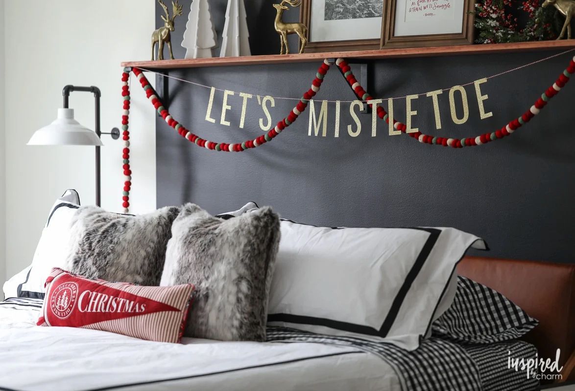 modern christmas bedroom ideas