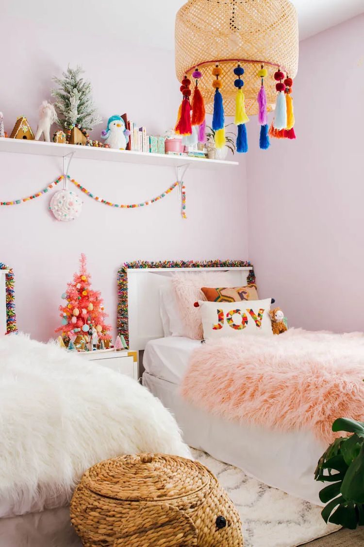 kids' christmas bedroom ideas