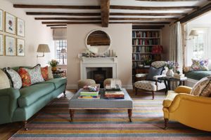 Große Wohnzimmer -Teppich -Ideen