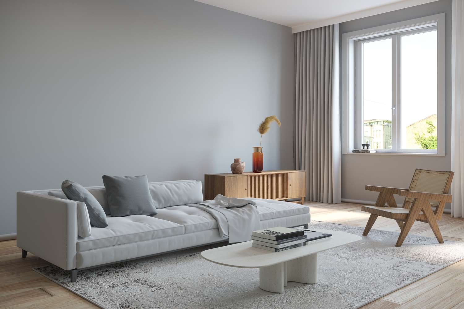 Graues Wohnzimmer